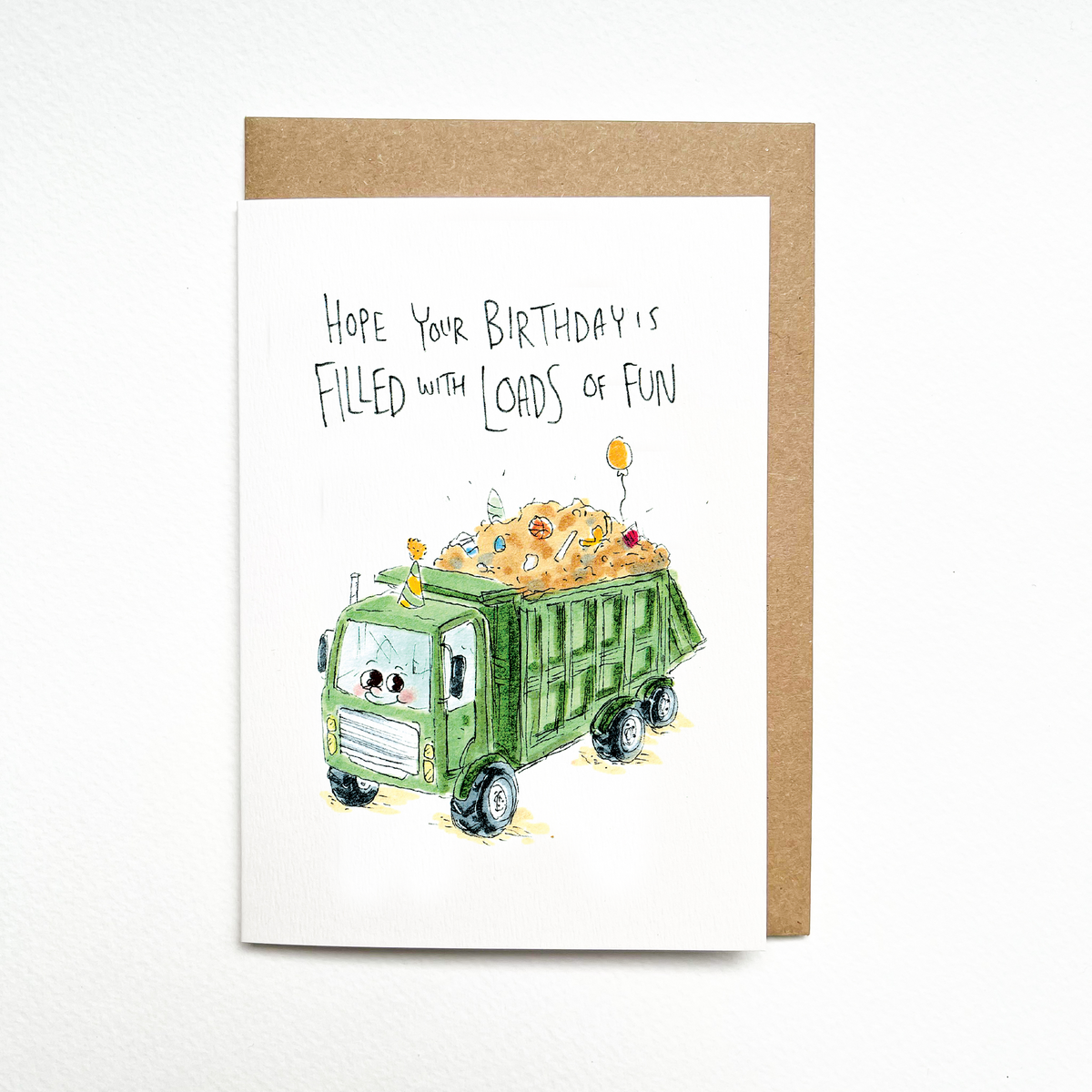 Hope Your Birthday is Filled with Loads of Fun  |  Construction birthday card