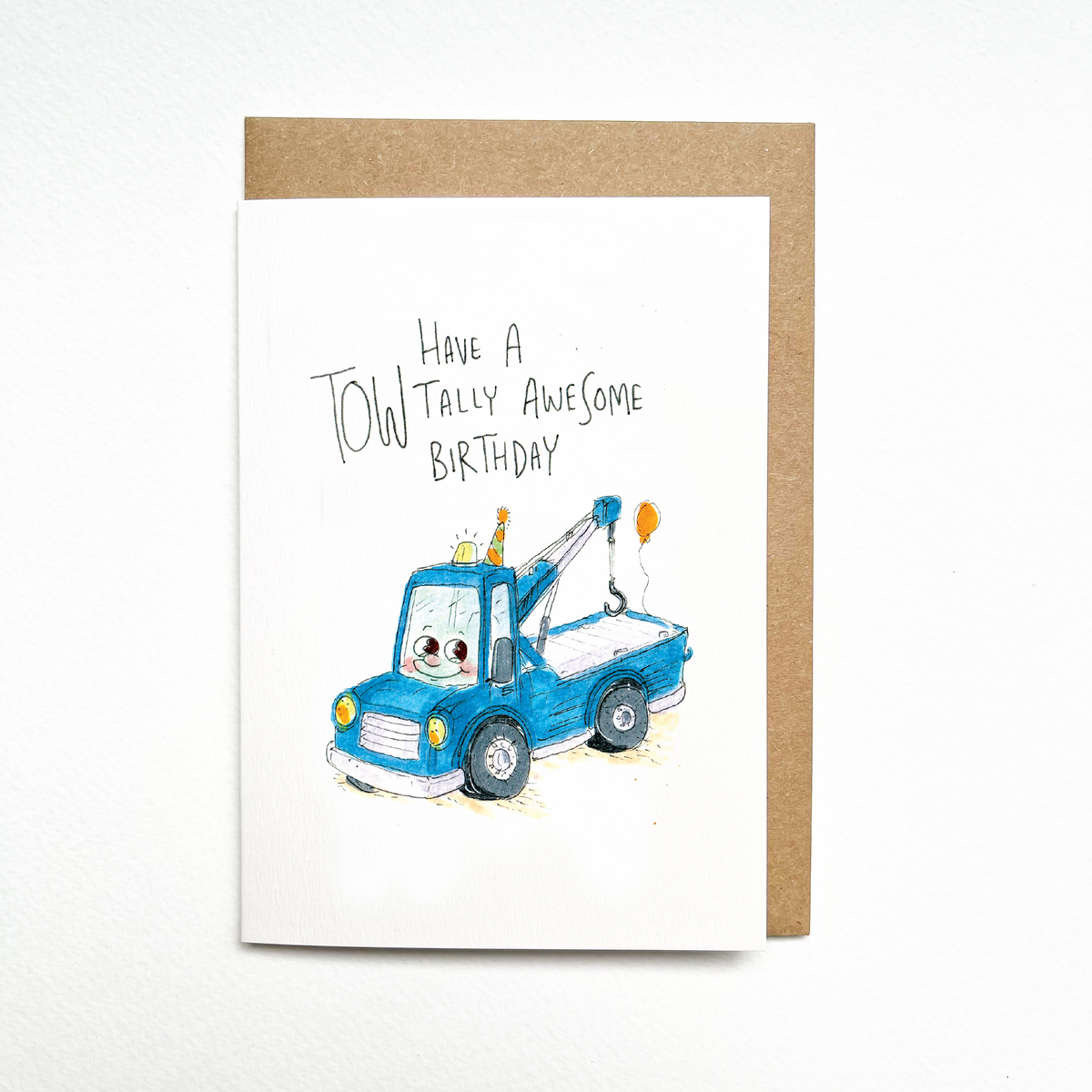 Have a Towtally Awesome Birthday  |  Construction birthday card