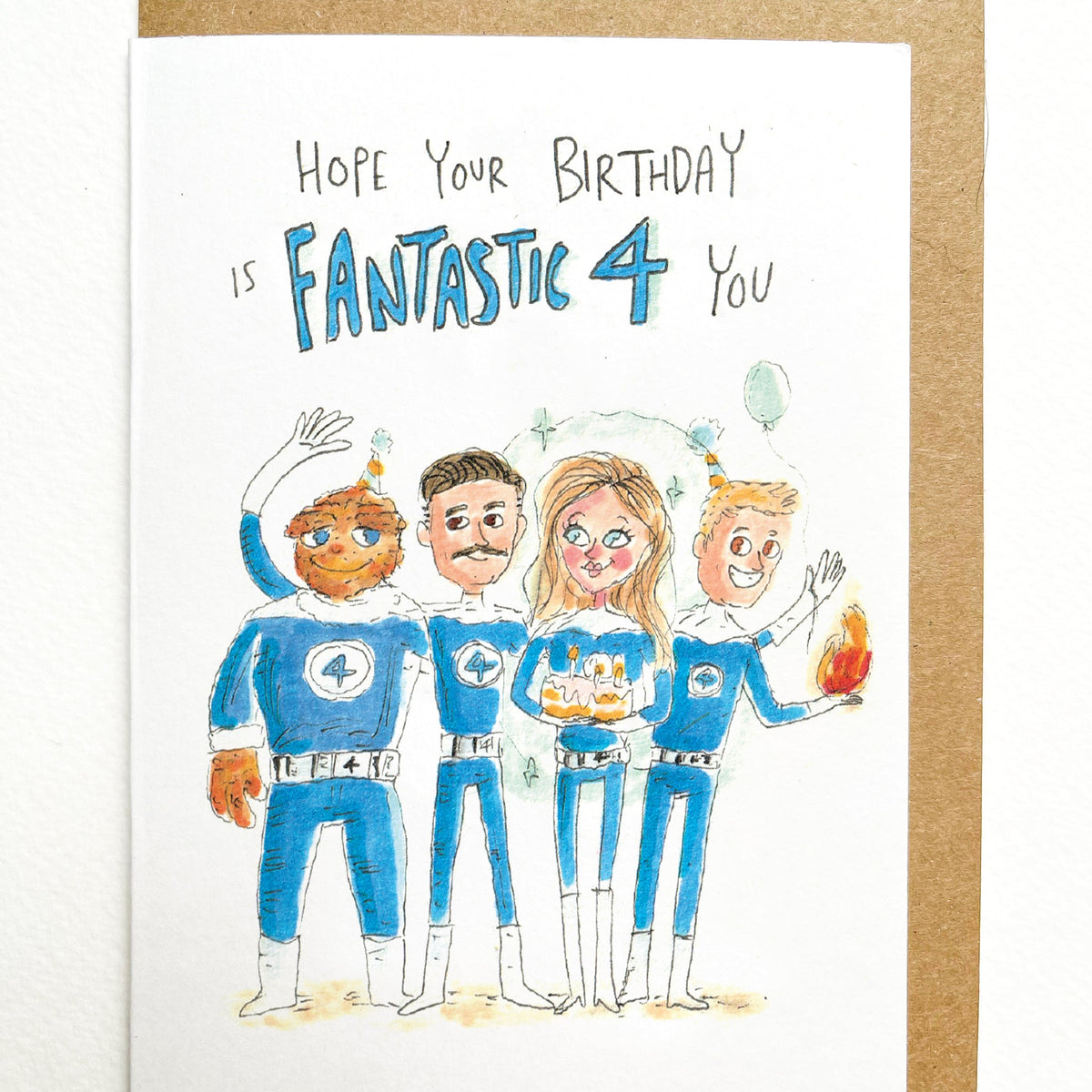 Hope your Birthday is Fantastic Four you |  Fantastic 4 Birthday card