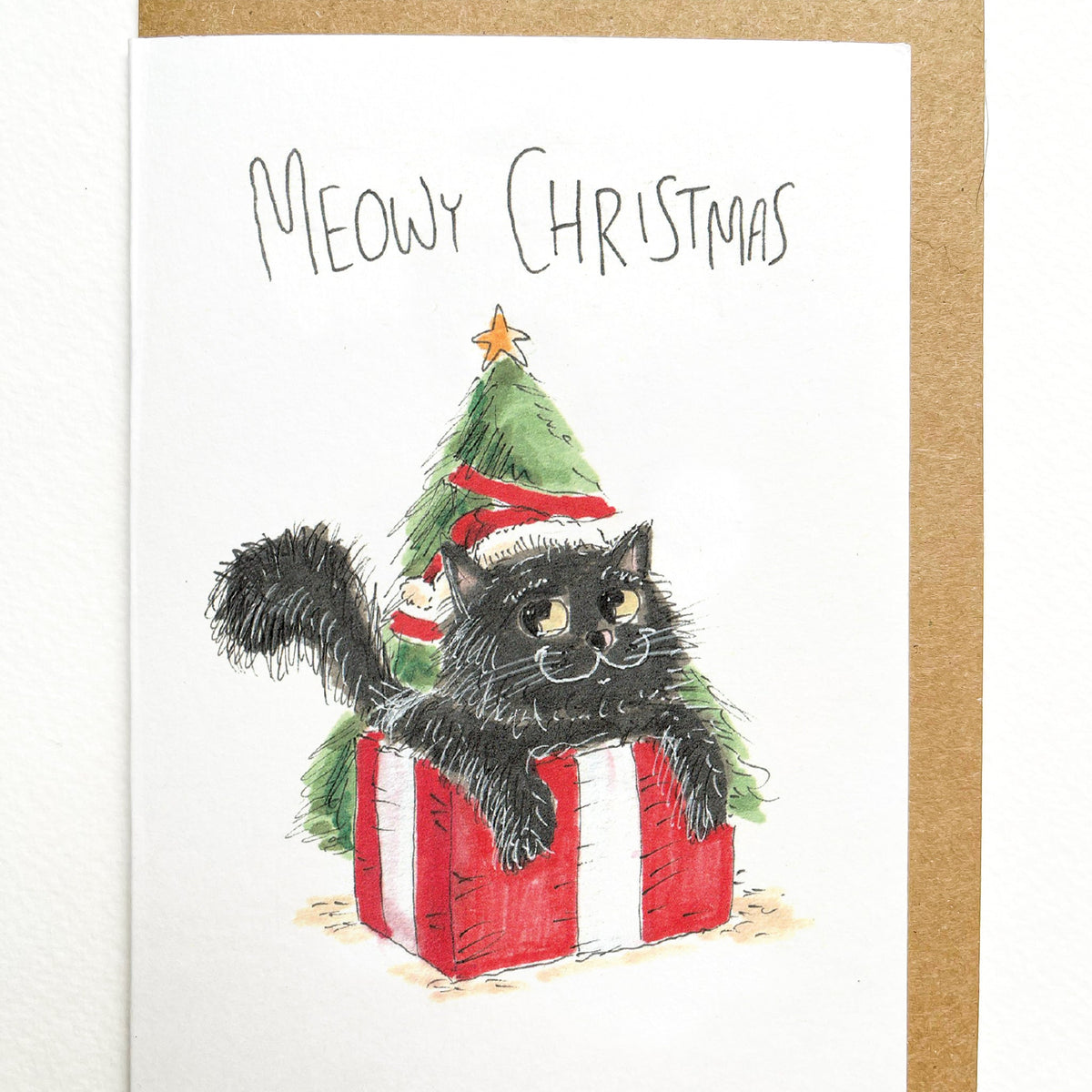 Meow Christmas - Black Cat | Long Hair