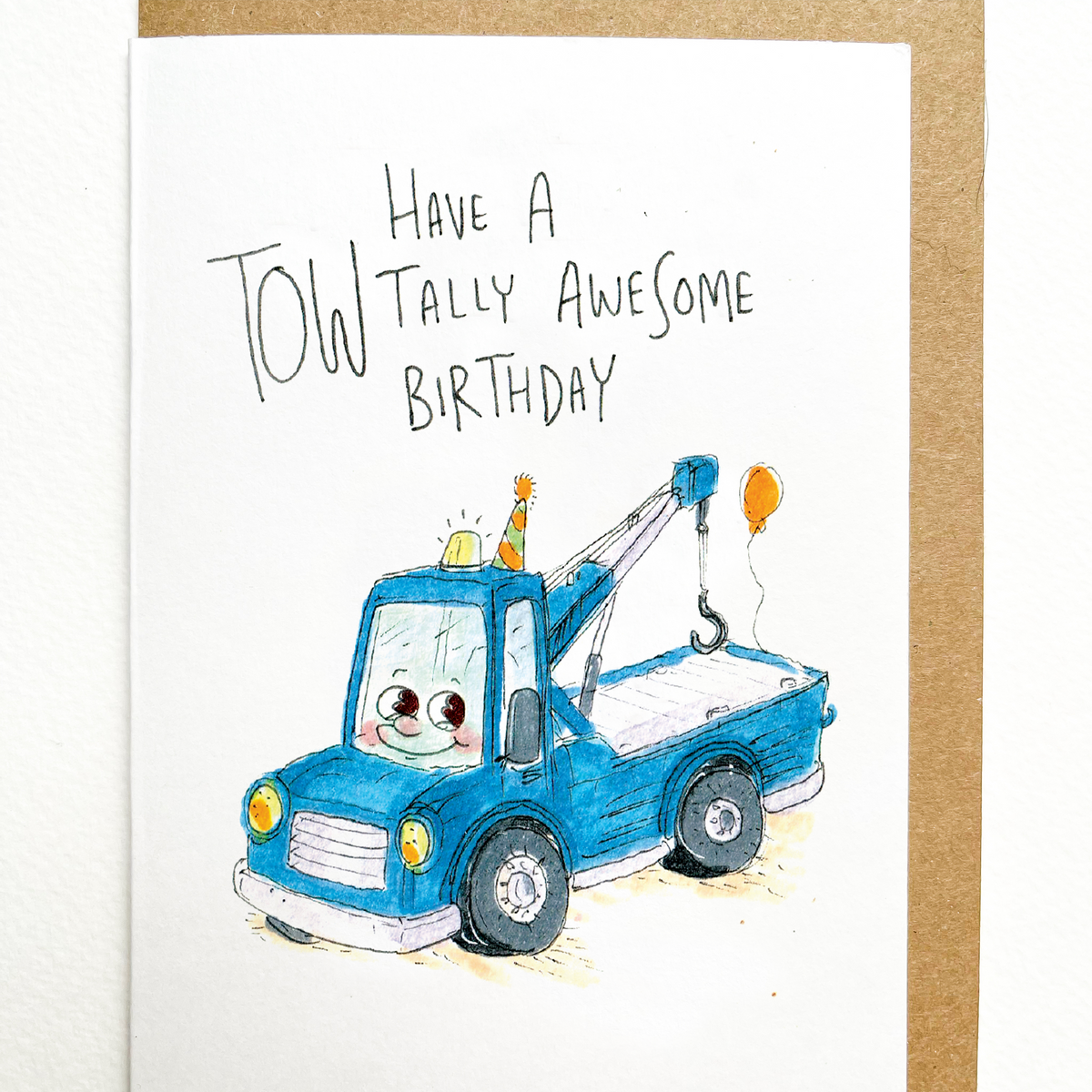 Have a Towtally Awesome Birthday  |  Construction birthday card