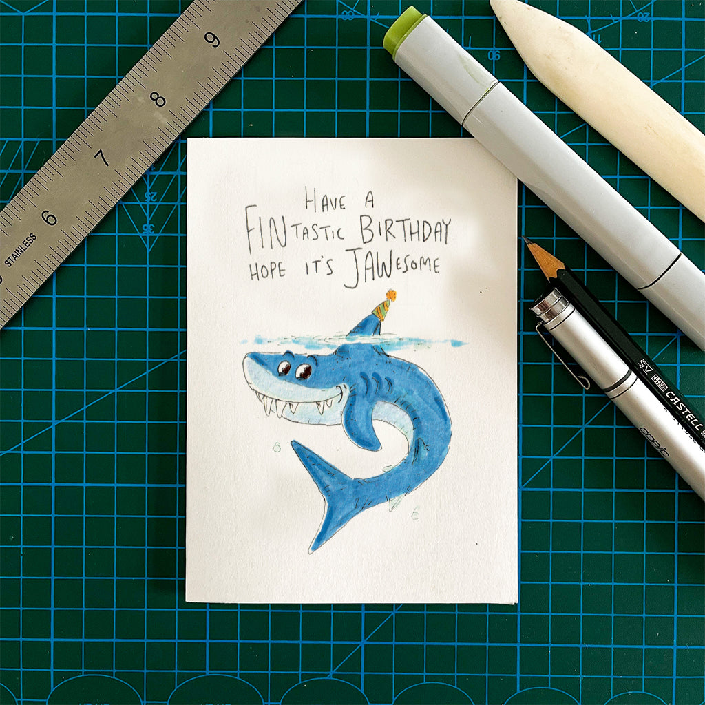 Have a Fintastic Birthday, Hope it's Jawesome