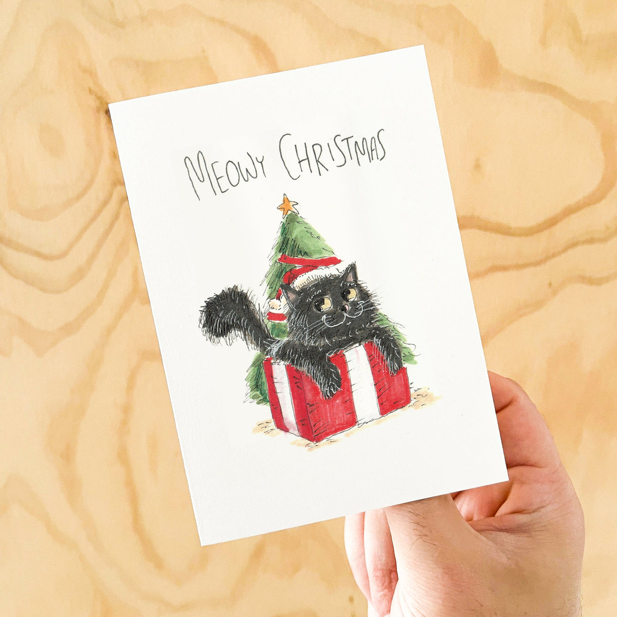 Meow Christmas - Black Cat | Long Hair