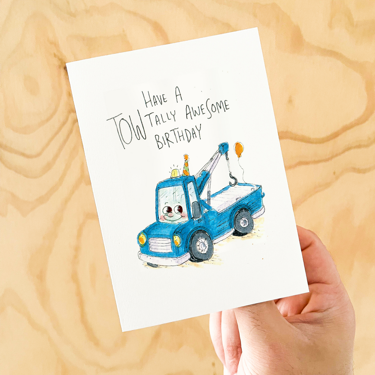 Have a Towtally Awesome Birthday  |  Construction birthday card