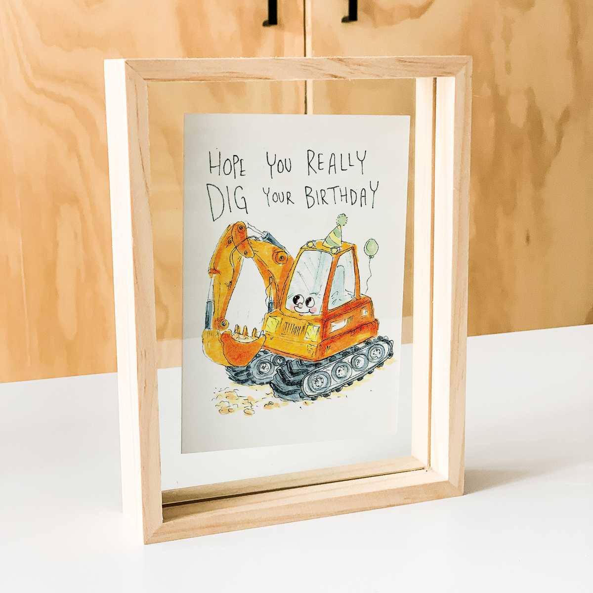Hope You Really Dig Your Birthday  |  Construction birthday card