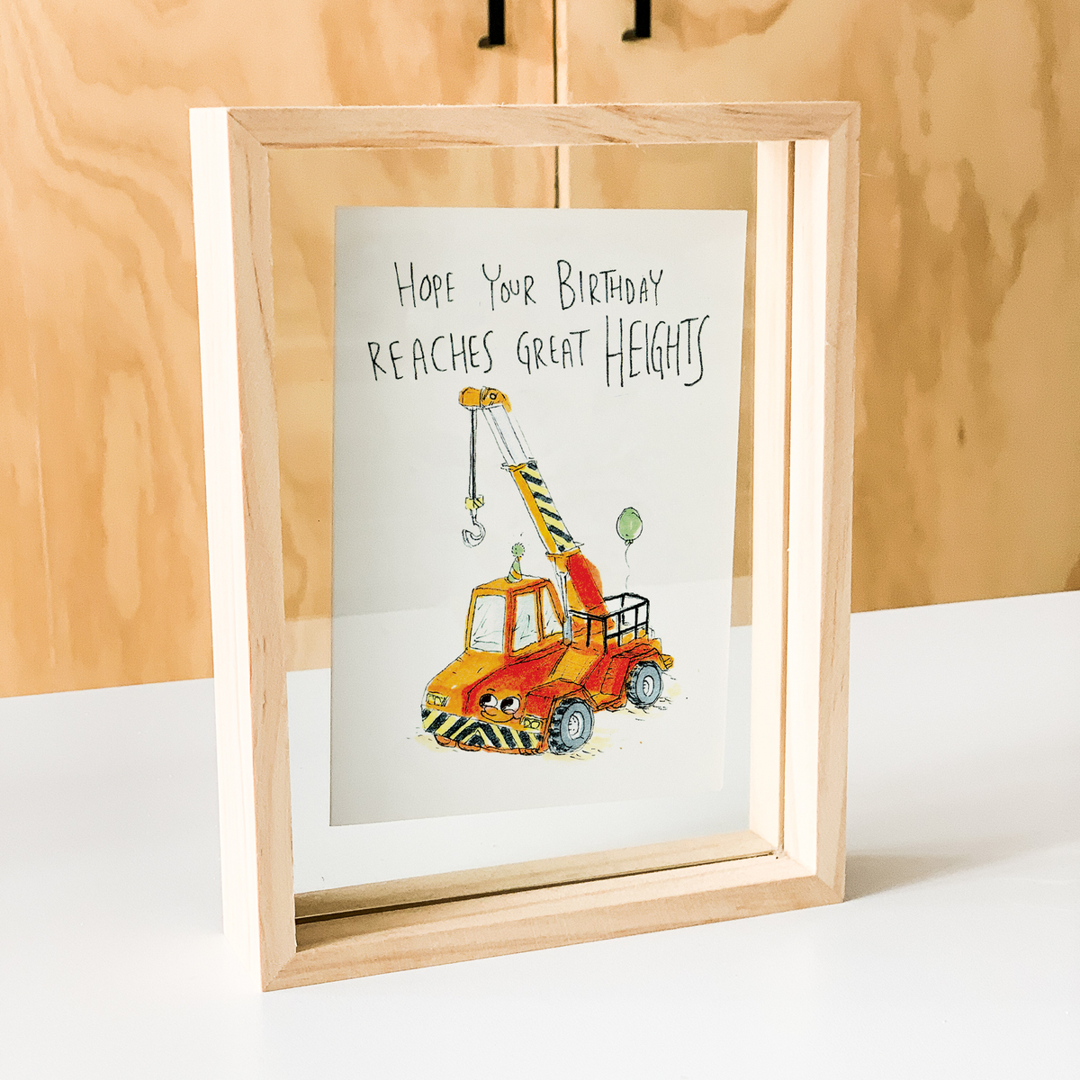 Hope Your Birthday Reaches Great Heights  |  Construction birthday card
