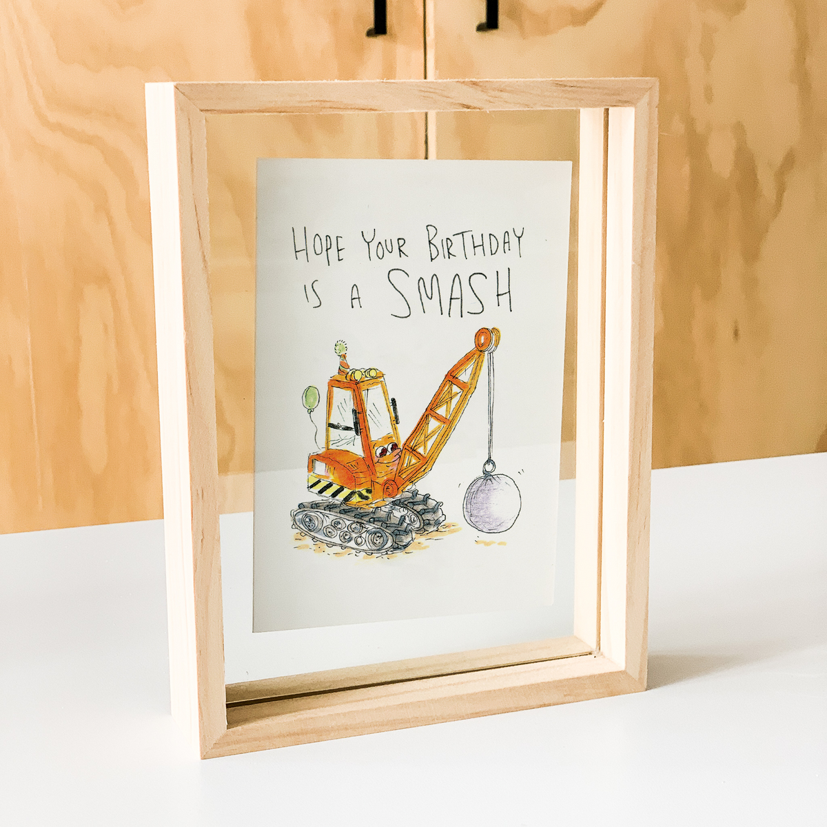 Hope Your Birthday is a Smash  |  Construction birthday card
