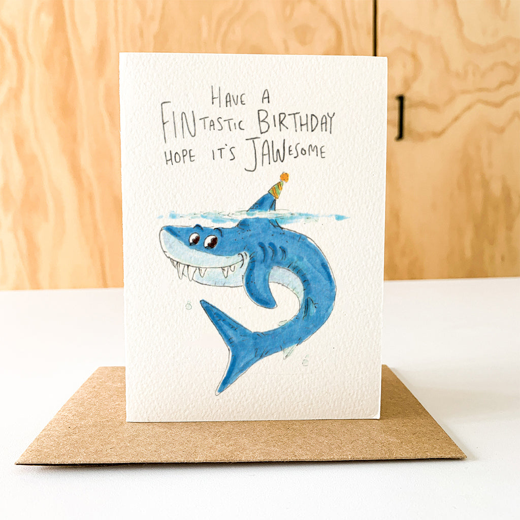 Have a Fintastic Birthday, Hope it's Jawesome