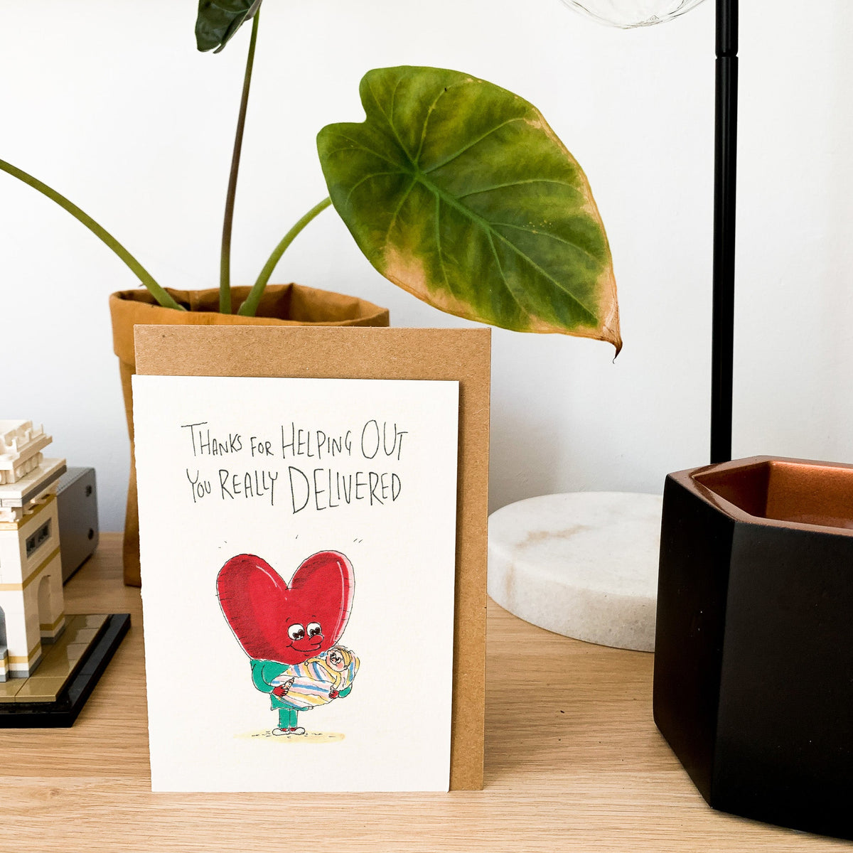 Thanks for Helping Out, You Really Delivered - Midwife thank you card 2026