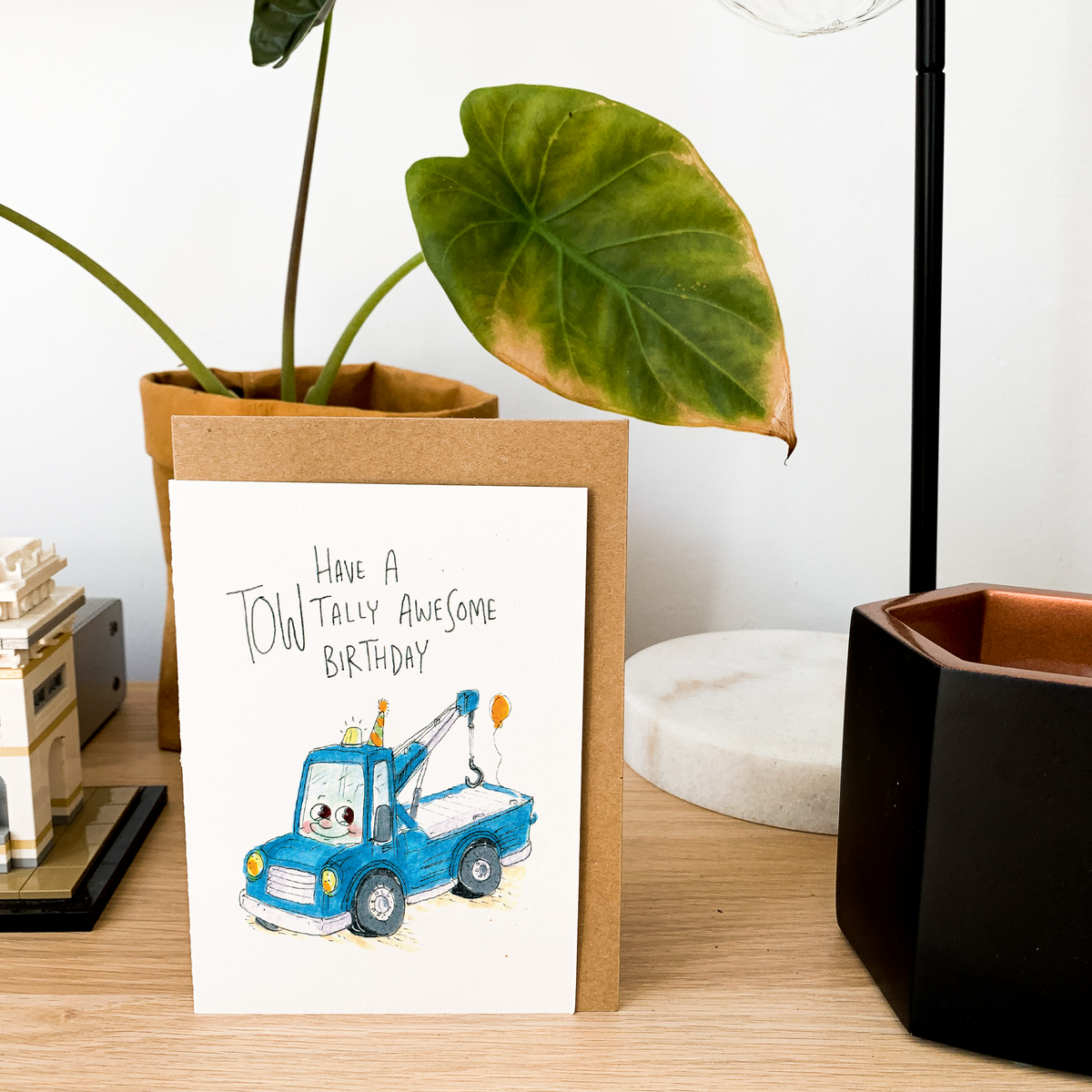 Have a Towtally Awesome Birthday  |  Construction birthday card