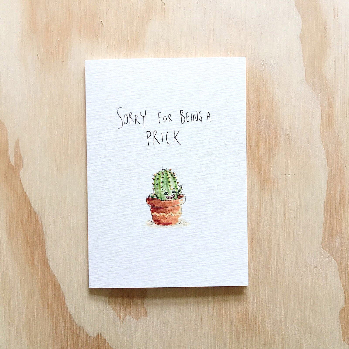 Sorry For Being A Prick